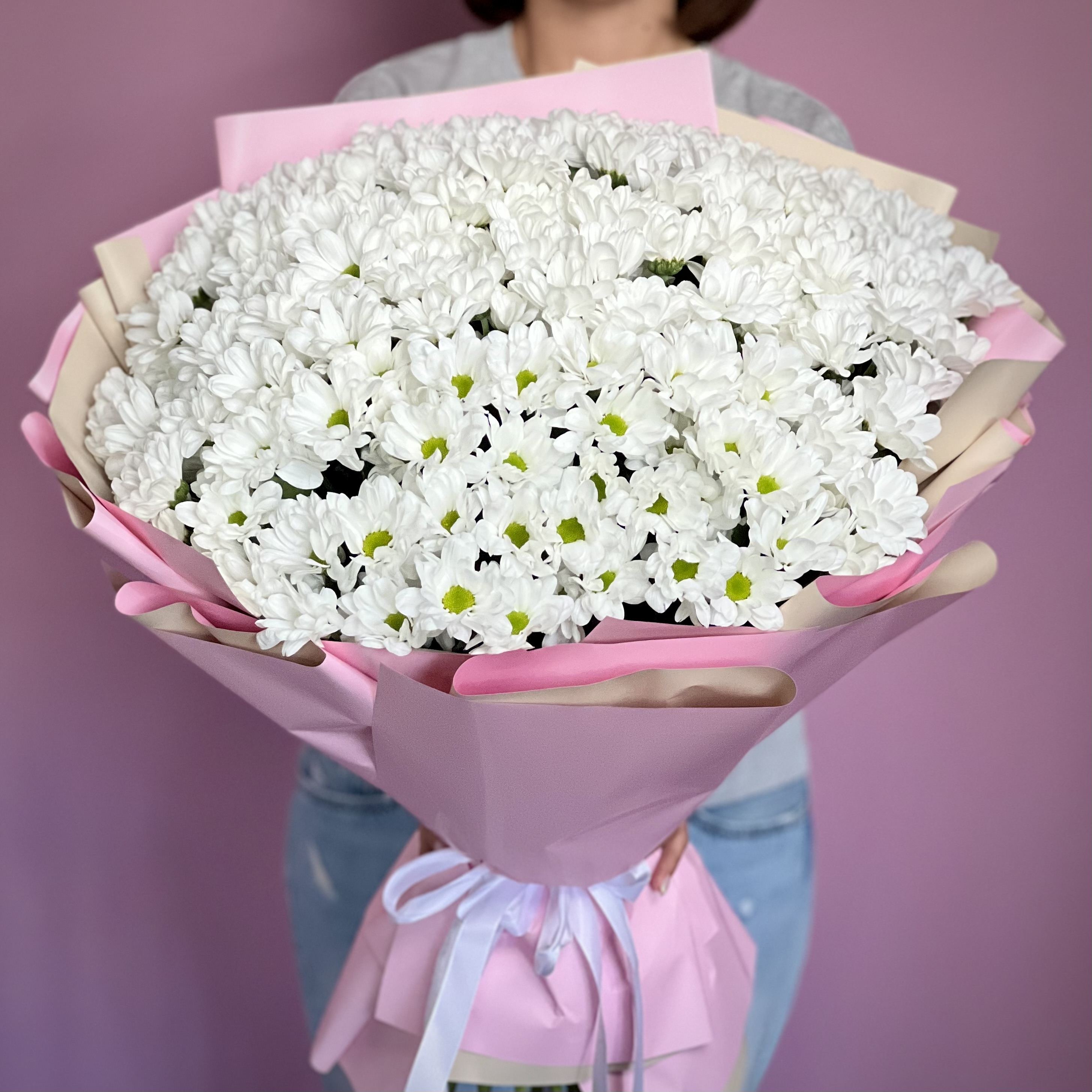 Букет из 31 кустовой хризантемы